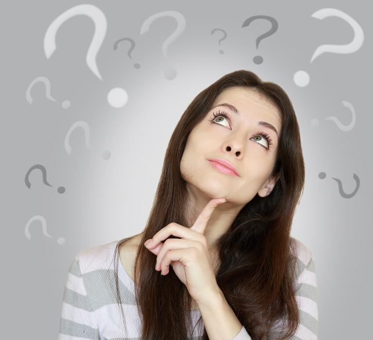 A woman thinking about sleep apnea