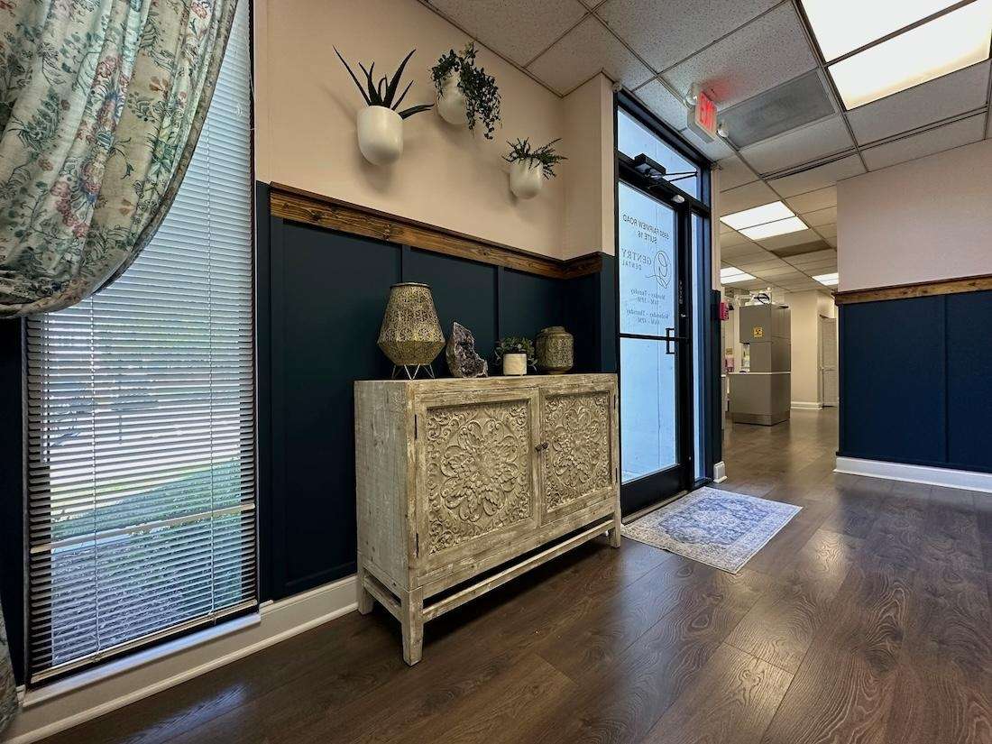 Different view of the front entry of gentry dental, charlotte nc