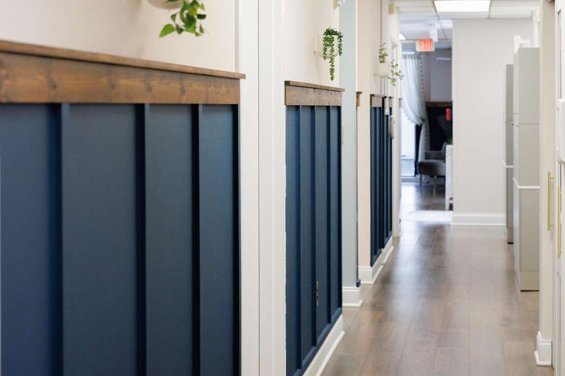 Hallway at gentry dental, charlotte nc
