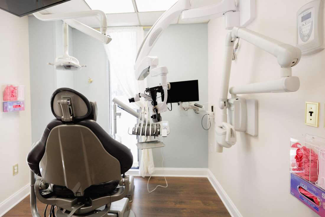 Treatment room in gentry dental, charlotte nc